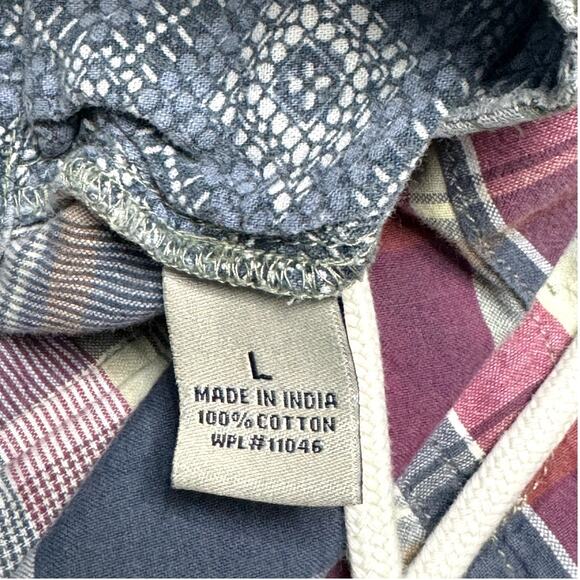 Vintage 1946 WASHED STONED & BEATEN Men's Draw String Plaid Shorts Size Large - Picture 6 of 11